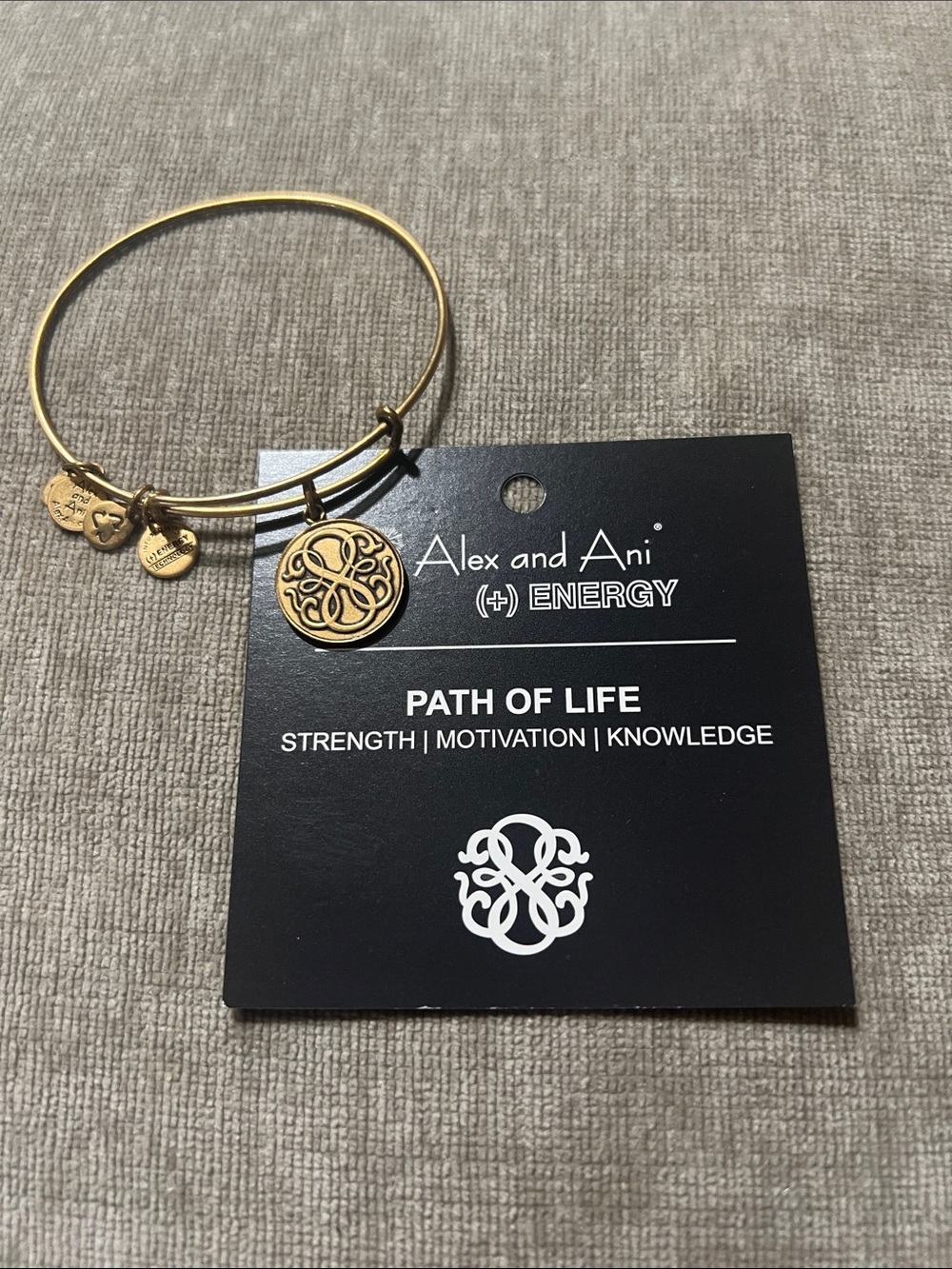 Alex and Ani Gold Path of Life Charm Bangle